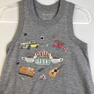 Friends The TV Series Tank Top Women's Medium Logo Gray Casual Television Shirt